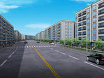 公路街景建筑效果图