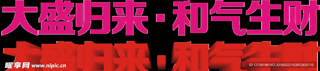 立体字