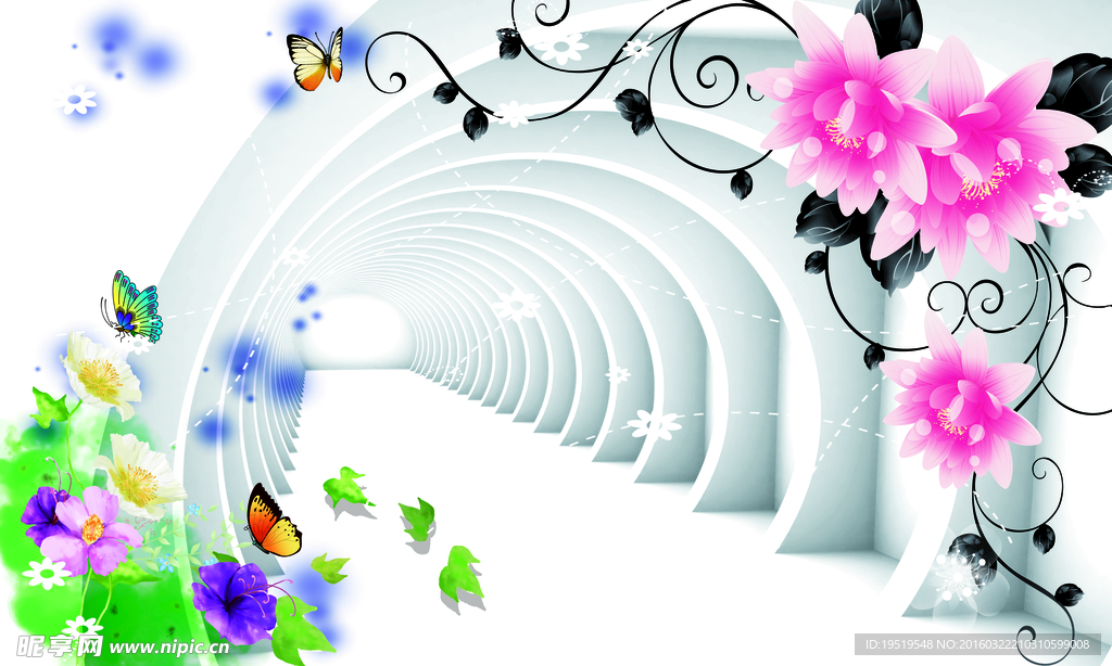 3D立体空间梦幻花