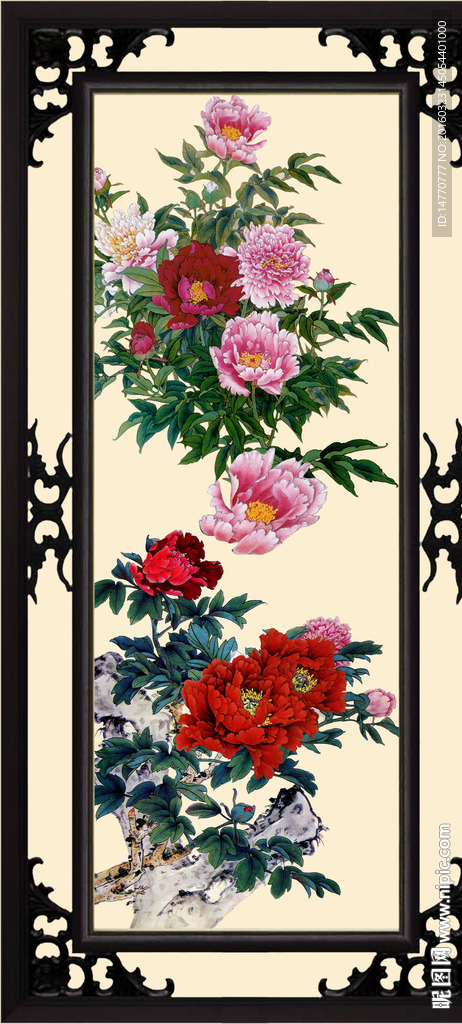 国画牡丹