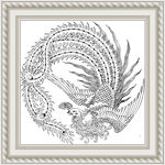 白描凤凰