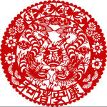 中国龙剪纸艺术图案