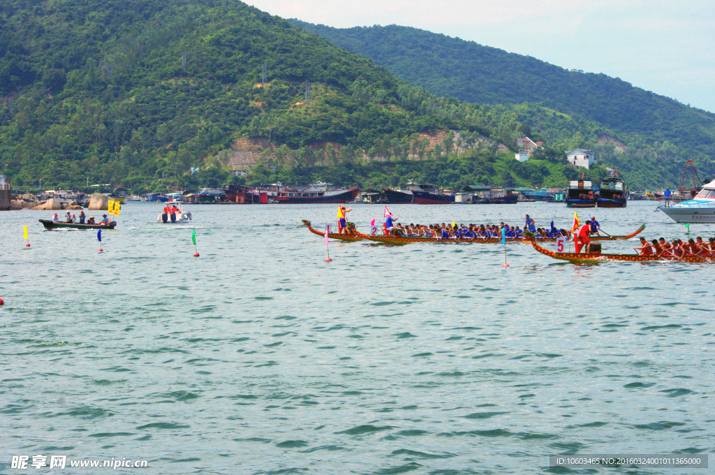 南澳风光 海洋赛船