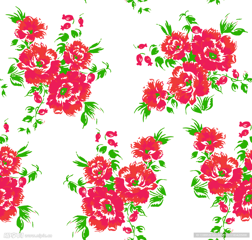 数码花型 花型 服装 设计