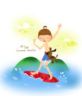 冲浪小孩