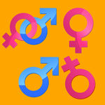 男性和女性PSD标志