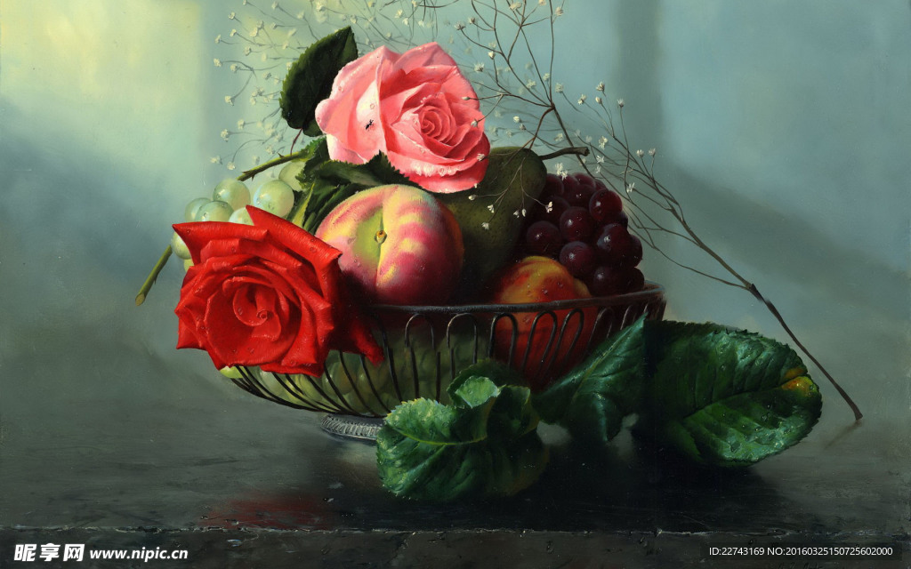 花卉静物油画