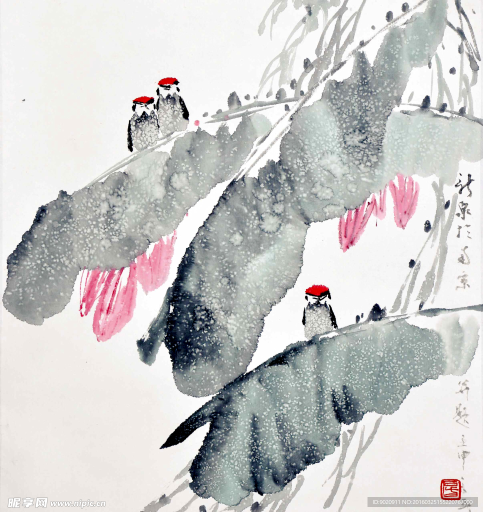 房新泉 花鸟