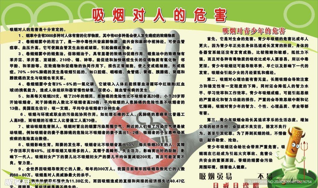吸烟对人的危害