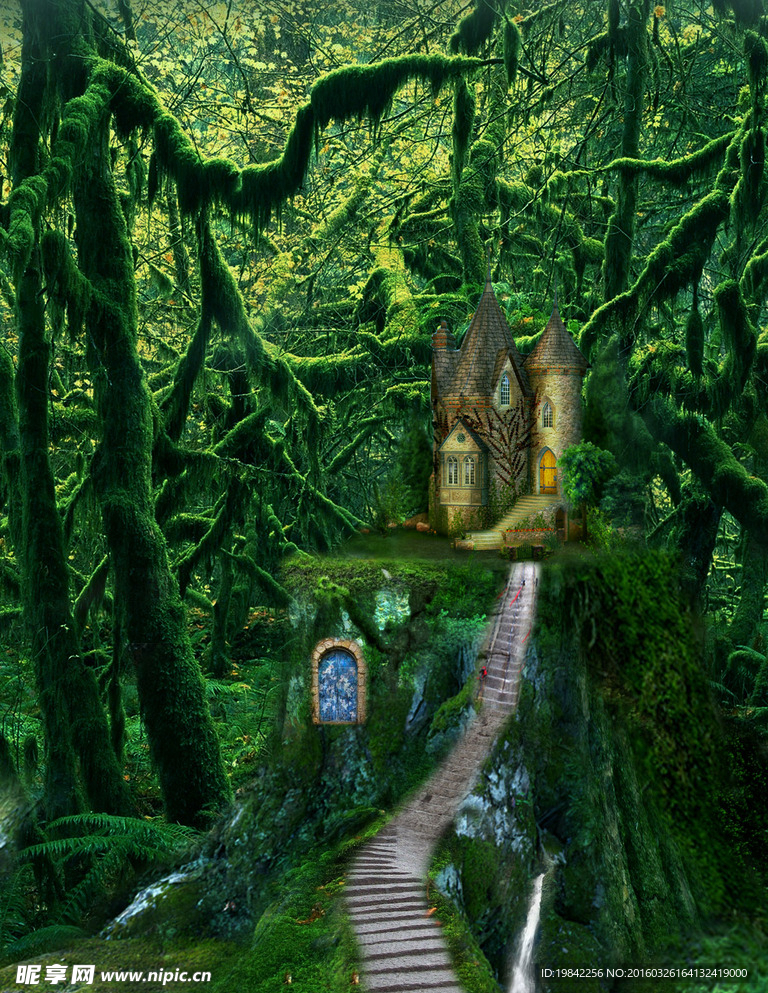 森林城堡合成图