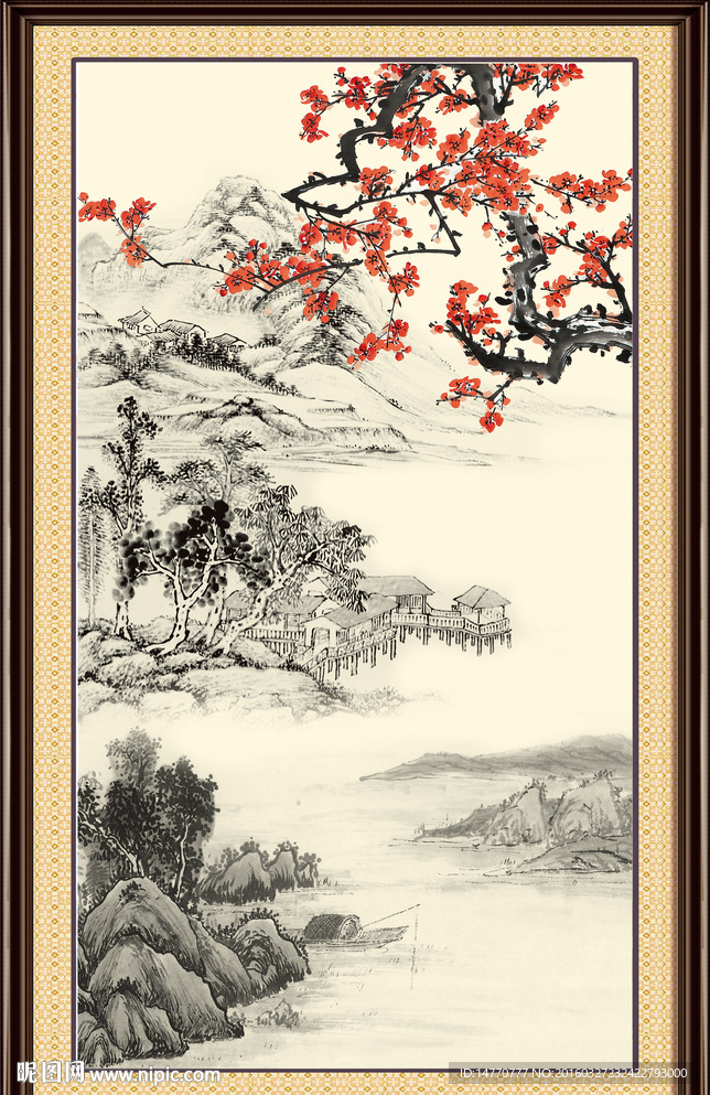 国画梅花