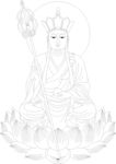 地藏菩萨线描