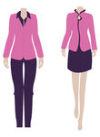 女装工作服矢量图