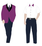 男装工作服矢量图