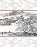 移门山水画