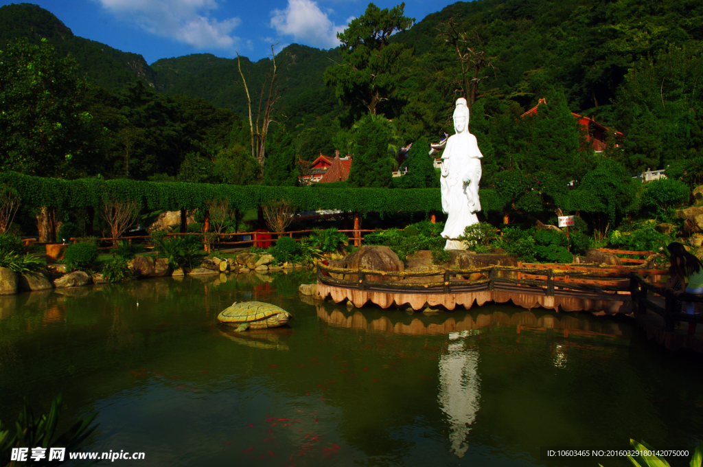 灵光寺 山涧寺庙