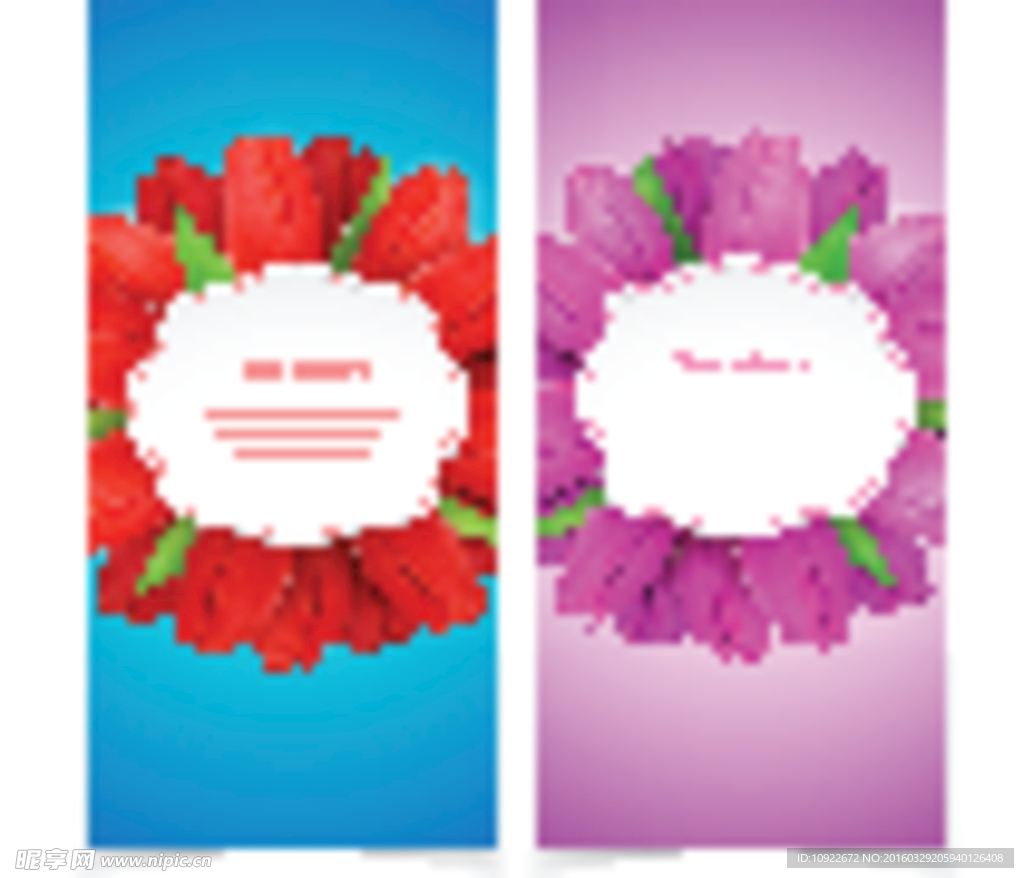 花朵等元素 Banner