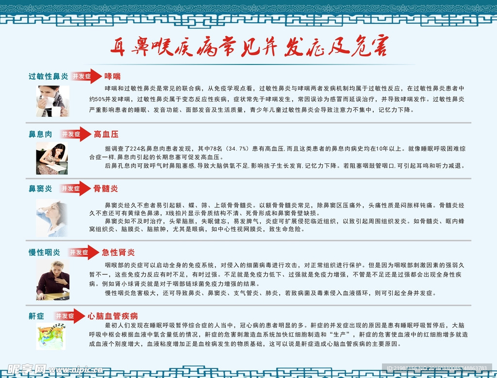 耳鼻喉疾病常见并发症及危害