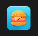 美食icon汉堡图标