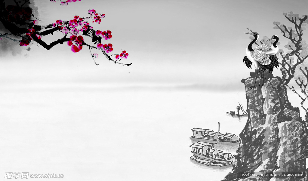 中国风水墨画