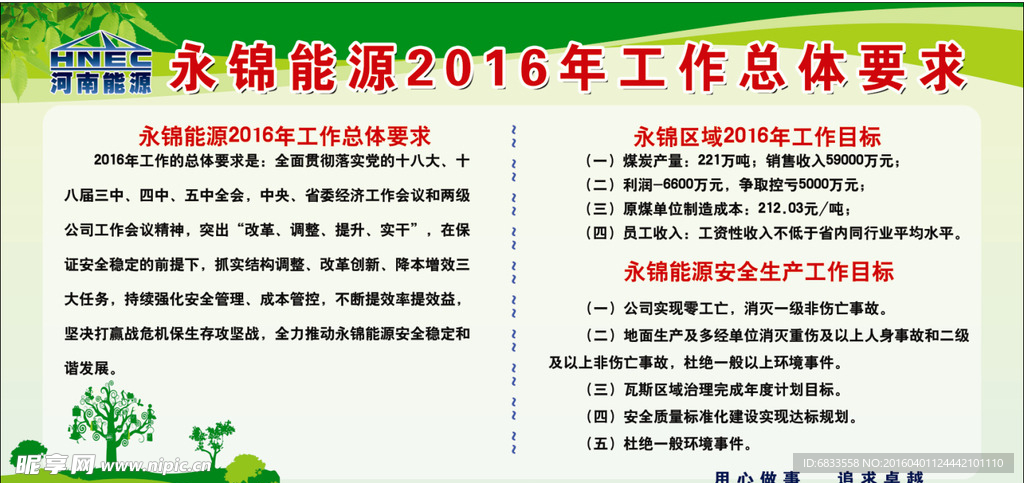 工作要求宣传栏