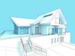 别墅3D模型外建表现效果图