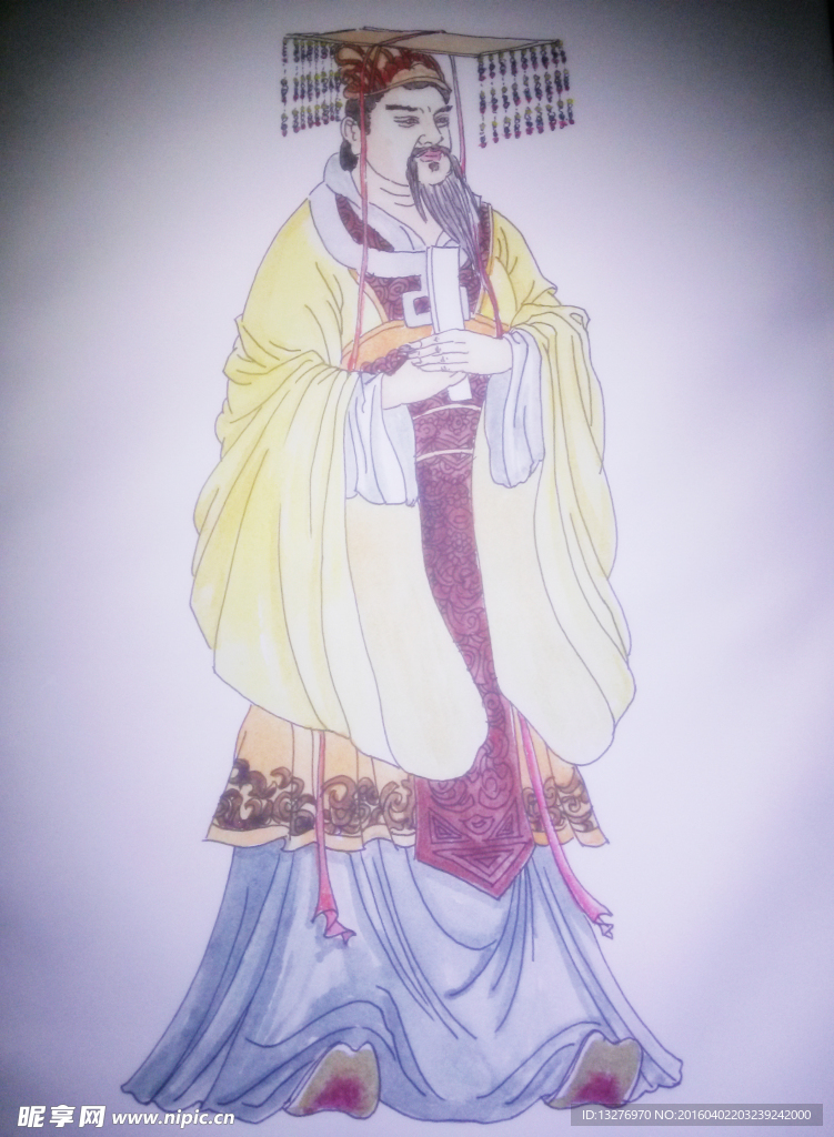 皇帝古画
