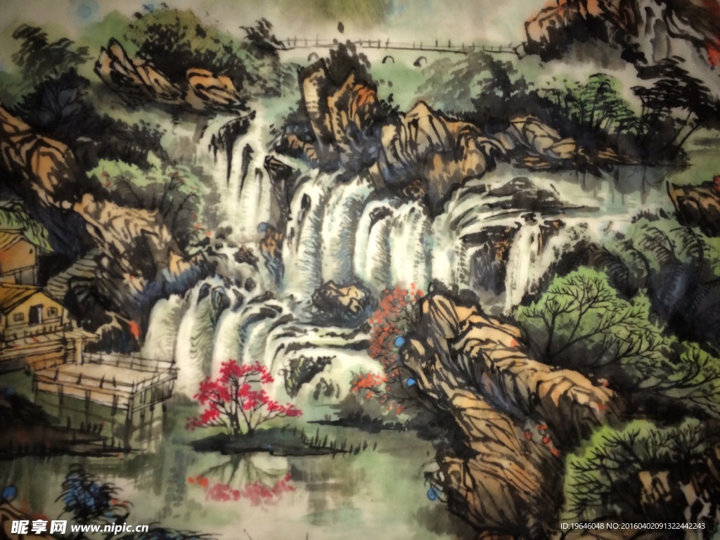 山水画江山多娇
