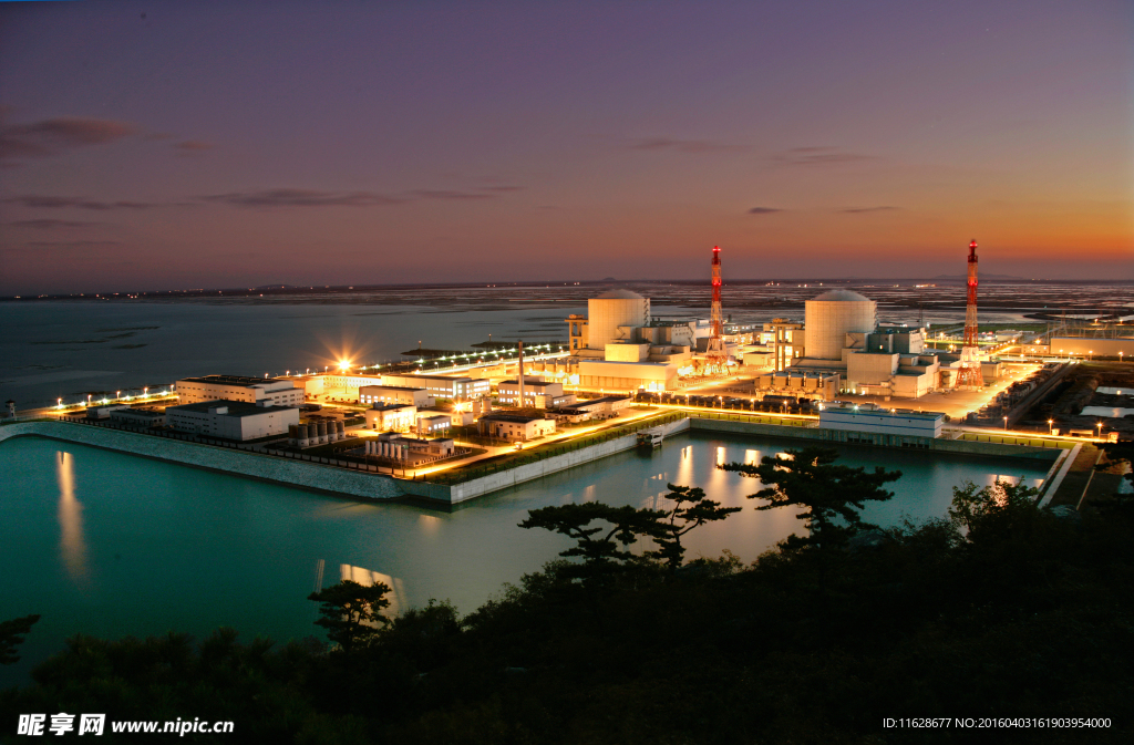 田湾核电站夜景