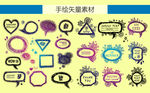 手绘素材对话框