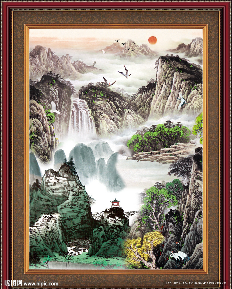 巨幅山水画