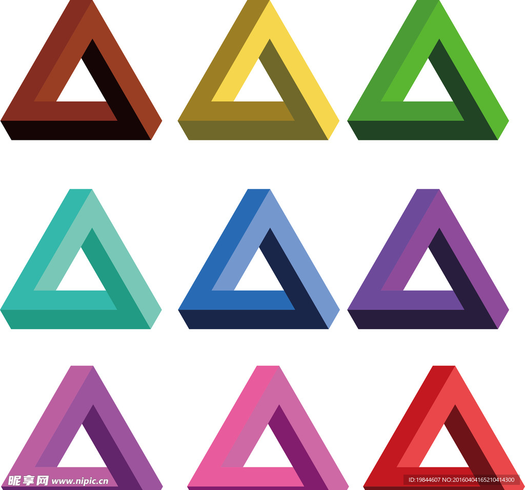 三角拼图信息图表图片素材免费下载 - 觅知网