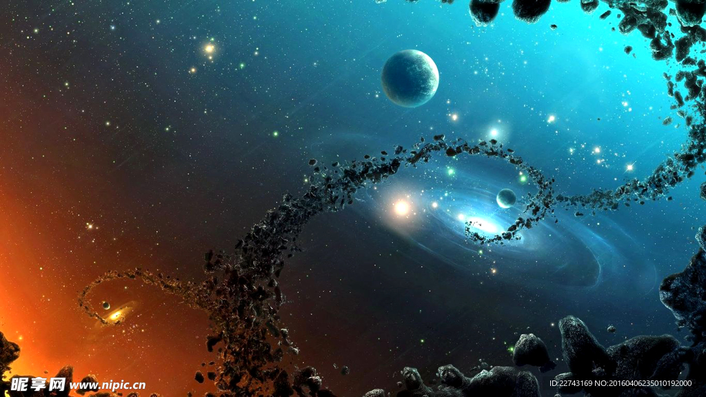 星球和陨石