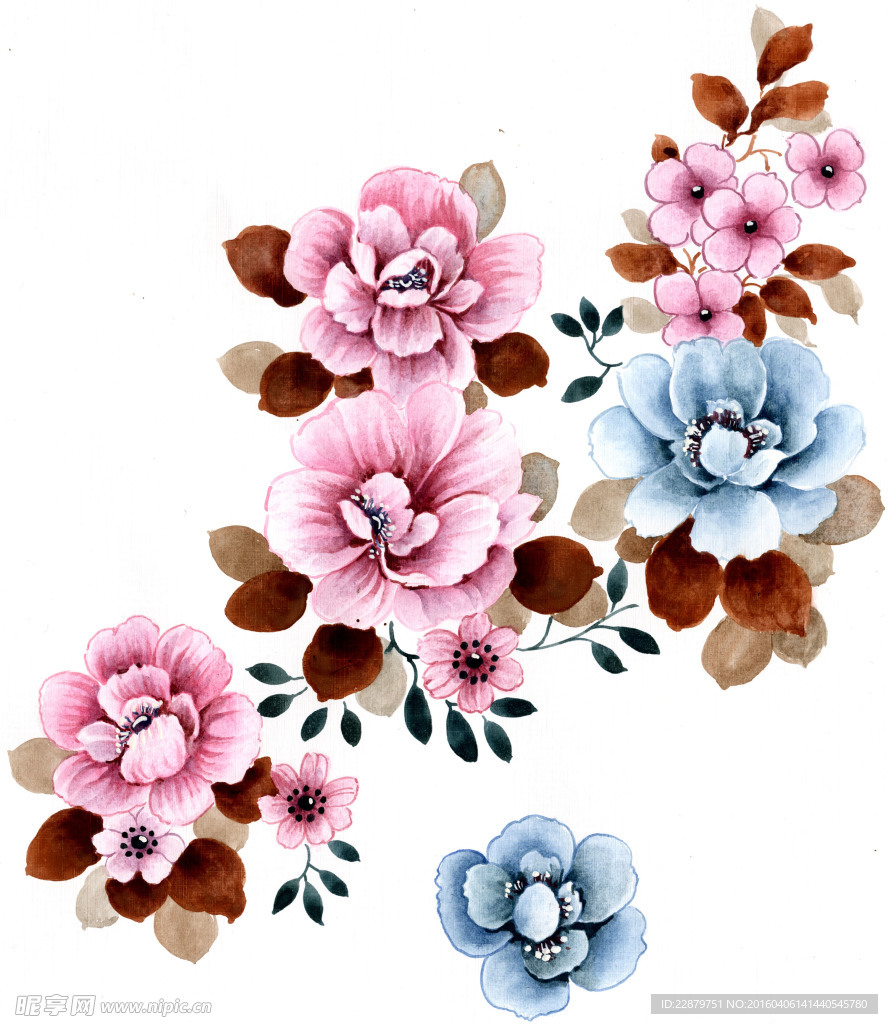 手绘花