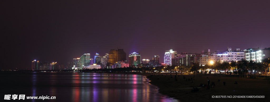 三亚湾夜景