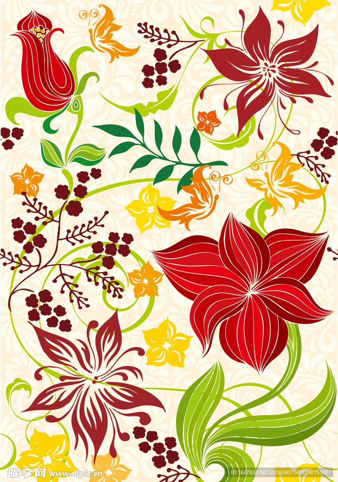 精美花纹底纹