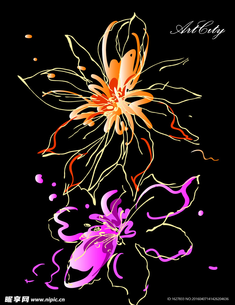 精美花纹底纹