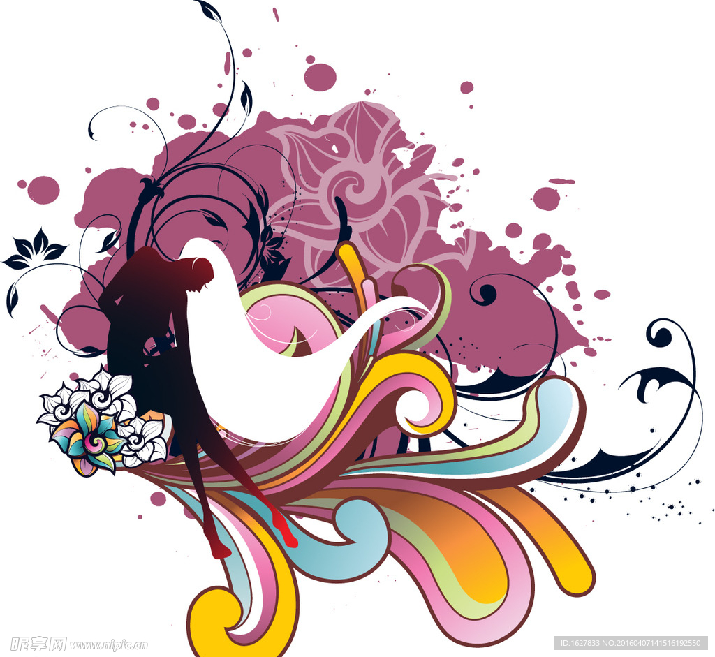 精美花纹底纹