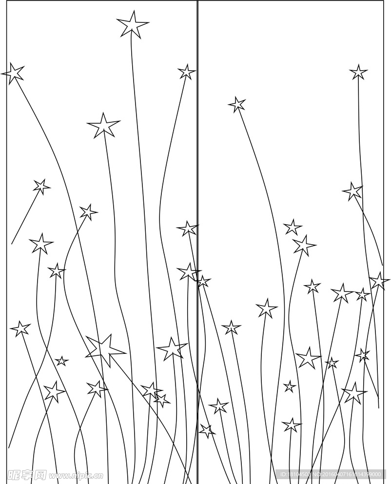 门花矢量素材