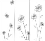 门花矢量图