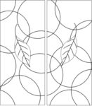 门花矢量图