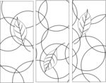 门花矢量图