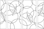 门花矢量图