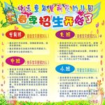 幼儿园招生展板