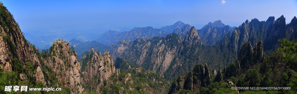 黄山宽景照片