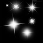 梦幻十字星光和米字星光笔刷