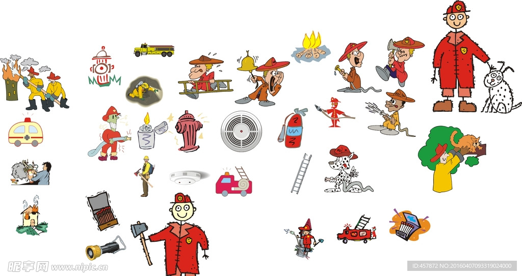 火警卡通漫画