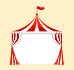 马戏团帐篷设计矢量素材