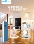 除霾新风机 婴儿海报