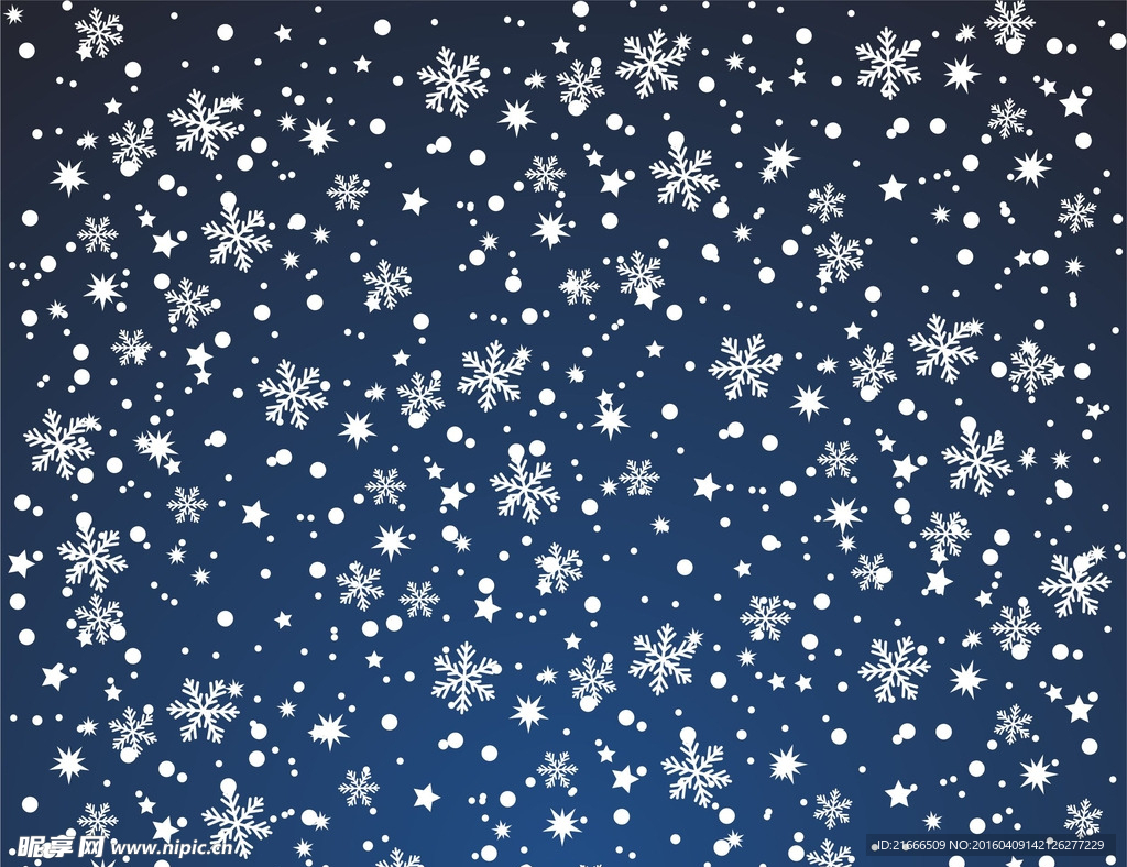 蓝色雪花底图图片